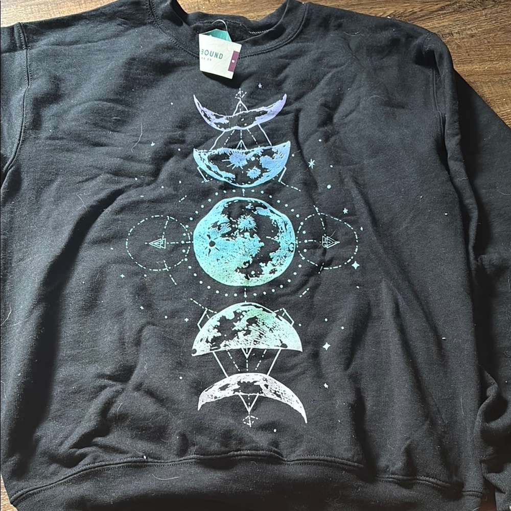 Earthbound Black Celestial Crew Neck Sweater